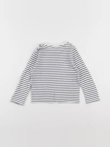 Vertbaudet - tee-shirt blanc, bleu - 2 ans