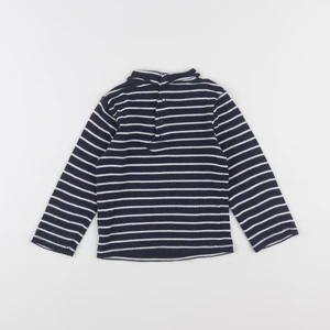 Vertbaudet - sous-pull bleu, blanc - 2 ans