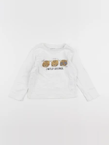 Vertbaudet - tee-shirt blanc - 18 mois