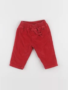 Petit Bateau - pantalon rouge - 3 mois