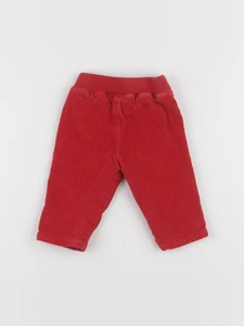 Petit Bateau - pantalon rouge - 3 mois