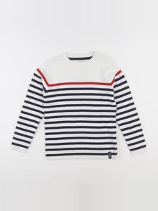 Vertbaudet - pull blanc - 8 ans