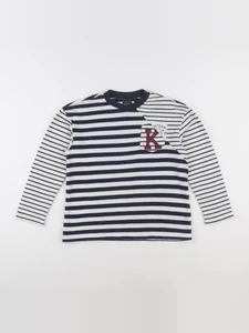 IKKS - sweat blanc, bleu - 8 ans