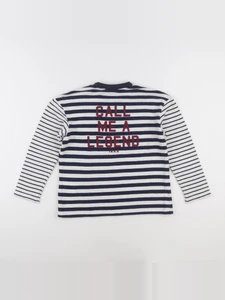 IKKS - sweat blanc, bleu - 8 ans