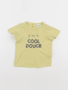 Tape à l'oeil - tee-shirt jaune - 12 mois