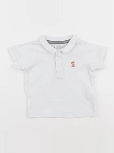 Tape à l'oeil - polo blanc - 9 mois