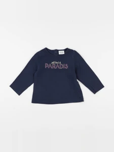 Tape à l'oeil - tee-shirt bleu - 12 mois