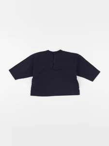 Petit Bateau - tee-shirt bleu - 6 mois