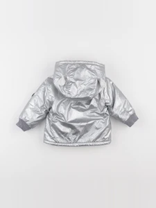 Petit Bateau - imperméable argent - 6 mois
