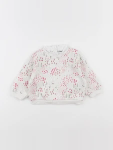 Tape à l'oeil - sweat blanc - 12 mois