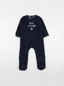 Vertbaudet - pyjama velours bleu - 2 ans