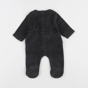 Vertbaudet - pyjama velours noir - 1 mois