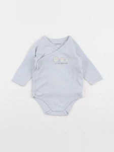 Vertbaudet - body bleu - 9 mois