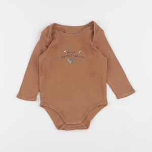 Vertbaudet - body marron - 12 mois