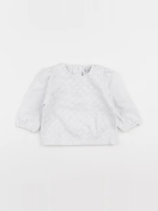 Vertbaudet - sweat blanc - 9 mois