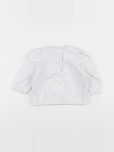 Vertbaudet - sweat blanc - 9 mois