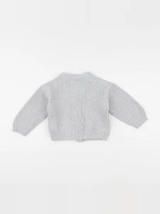 Vertbaudet - gilet gris - 18 mois