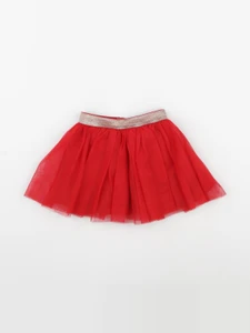 Vertbaudet - jupe rouge, or - 18 mois