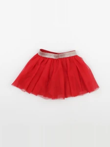 Vertbaudet - jupe rouge, or - 18 mois