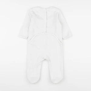 Vertbaudet - pyjama velours blanc - 12 mois