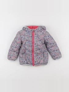 Vertbaudet - doudoune réversible rose - 3 ans