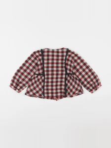 Zara - blouse rouge - 9/12 mois