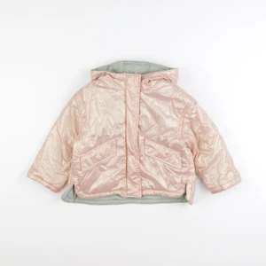Vertbaudet - doudoune réversible rose, vert - 4 ans