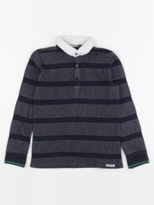 IKKS - polo gris - 8 ans
