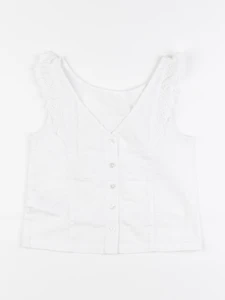 Vertbaudet - blouse blanc - 8 ans