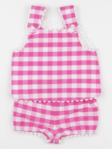 Jacadi - ensemble blanc, rose - 12 mois