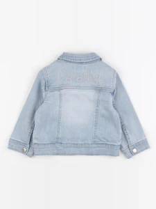 Vertbaudet - veste imprimé au dos bleu - 18 mois