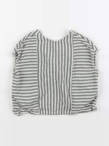Zara - blouse beige, vert - 12/18 mois