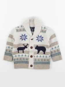 GAP - gilet imprimé au dos beige - 6/12 mois