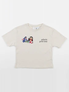 Zara - tee-shirt imprimé au dos beige - 8/9 ans