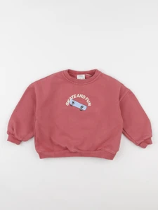 Zara - sweat imprimé au dos rose - 4 ans