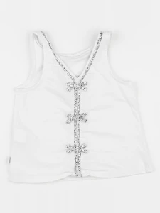 IKKS - débardeur blanc, argent - 6 ans