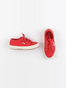 Superga - tennis à scratch/ lacets rouge - pointure 30