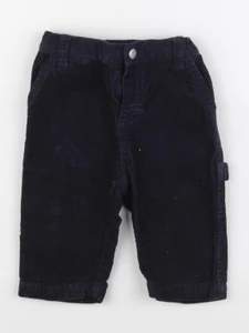 Petit Bateau - pantalon bleu - 3 mois