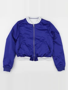 IKKS - veste réversible, imprimé au dos bleu, blanc - 16 ans
