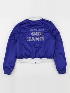 IKKS - veste réversible, imprimé au dos bleu, blanc - 16 ans