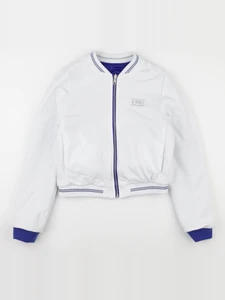 IKKS - veste réversible, imprimé au dos bleu, blanc - 16 ans