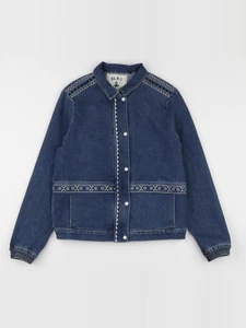 IKKS - veste imprimé au dos bleu - 12 ans