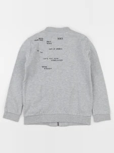 IKKS - sweat imprimé au dos gris - 8 ans