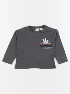 Zara - tee-shirt imprimé au dos gris - 2/3 ans