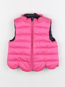 Jacadi - doudoune réversible bleu, rose - 24 mois