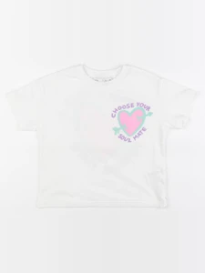 Zara - tee-shirt imprimé au dos blanc - 4 ans