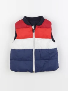 Jacadi - doudoune réversible bleu, blanc, rouge - 6 mois