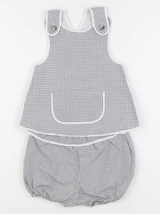 Jacadi - ensemble blanc, gris - 24 mois