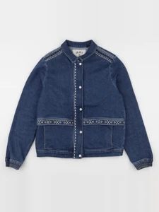 IKKS - veste imprimé au dos bleu - 12 ans