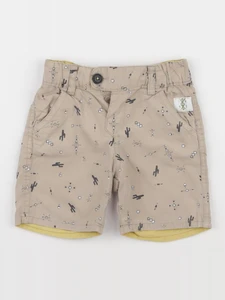 IKKS - short réversible beige, jaune - 18 mois
